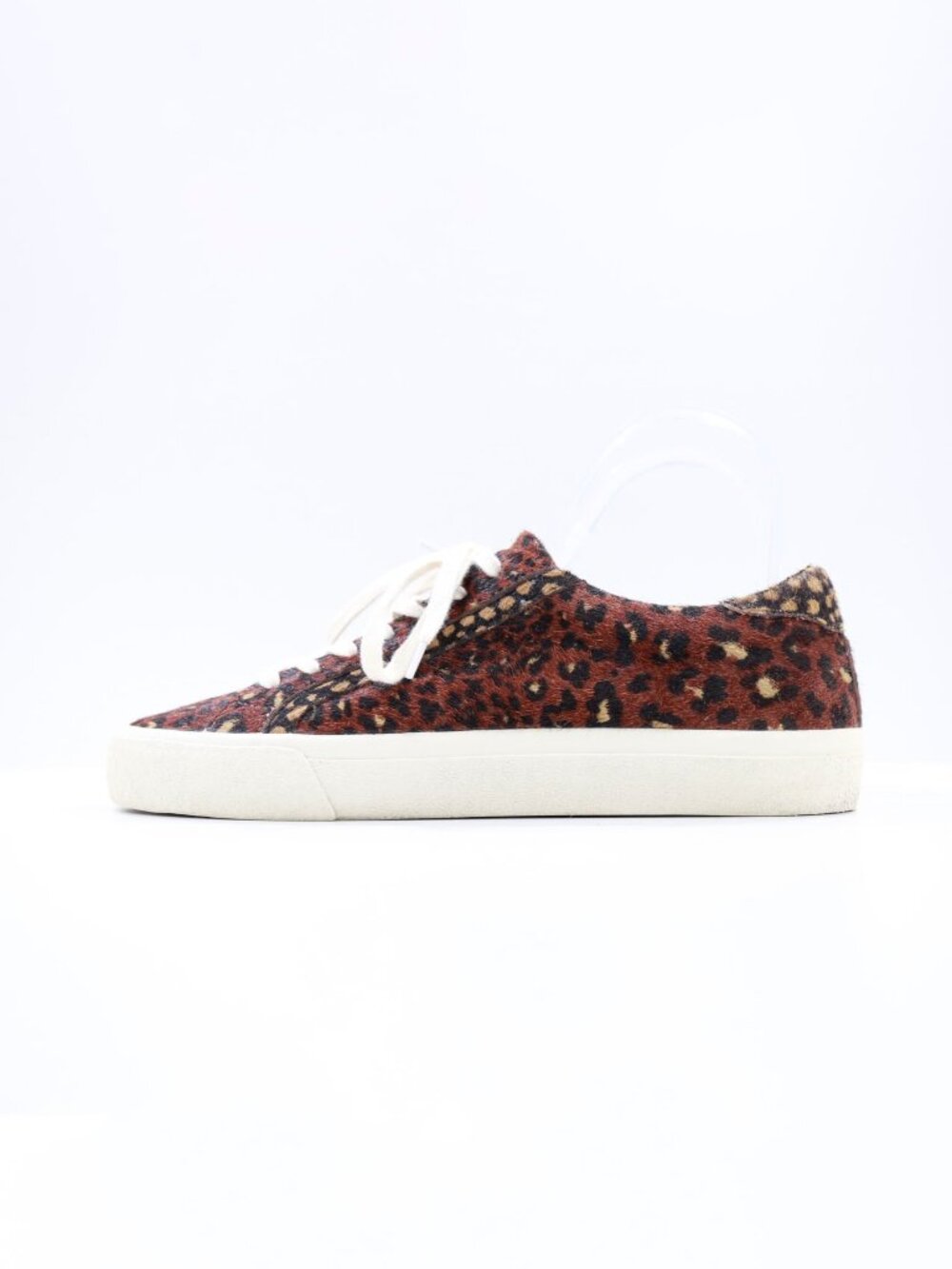 Madewell Sidewalk Brown Leopard Print Calf Hair Low Top Sneakers - 9